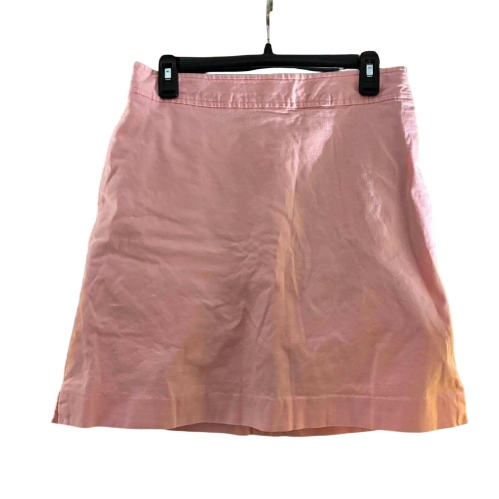 Vineyard Vines Skort Womens 6 Pink Lace Trim Cotton Blend Mini Preppy Coastal